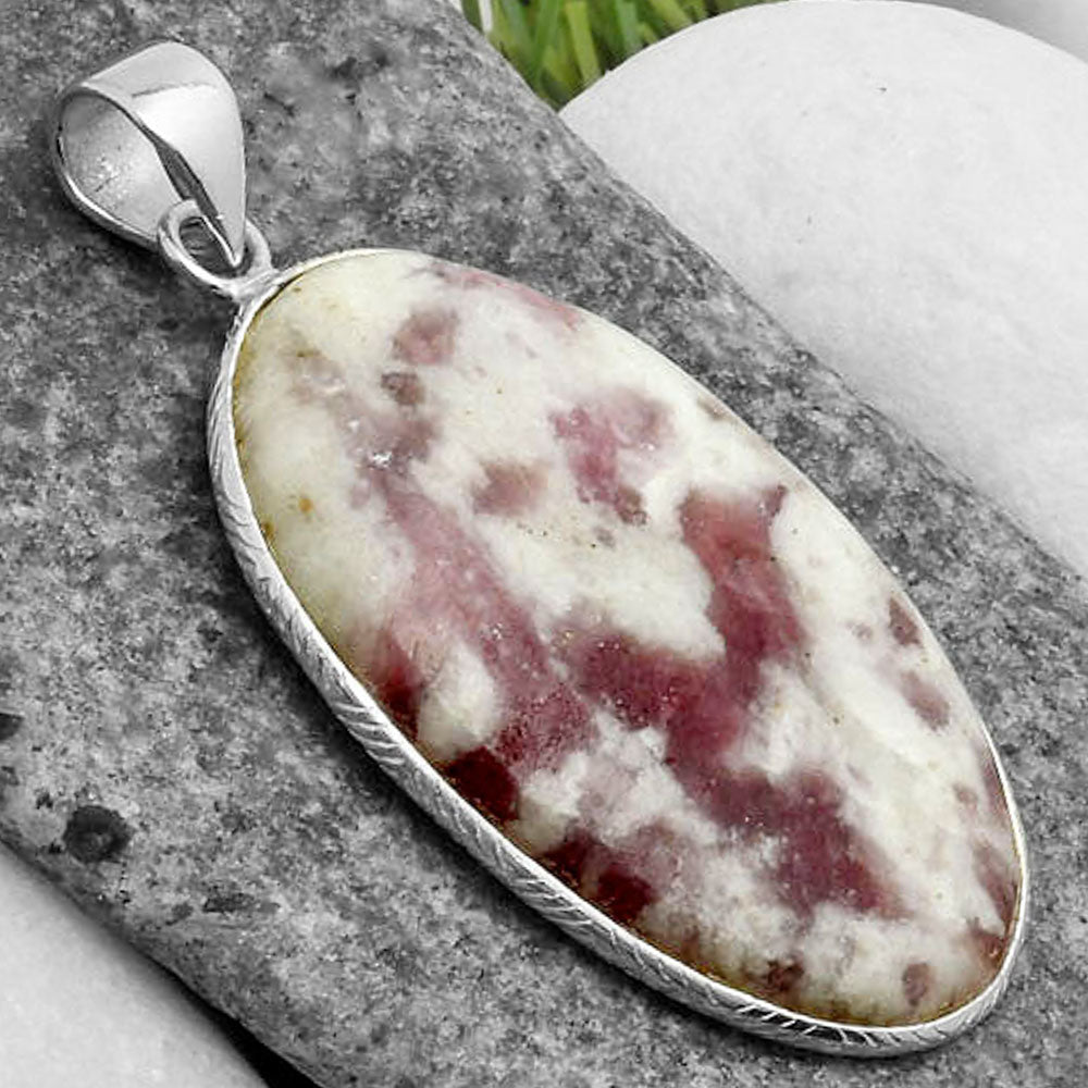Pink Tourmaline Matrix in Quartz Pendant P-1053 SDP112638