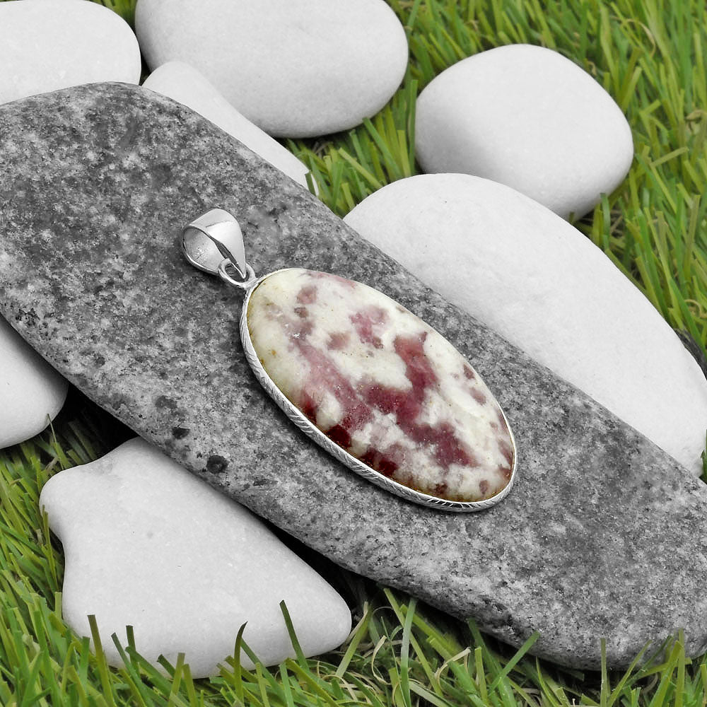 Pink Tourmaline Matrix in Quartz Pendant P-1053 SDP112638