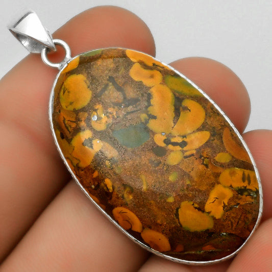 Natural Bamboo Jasper Pendant P-1053 SDP112660