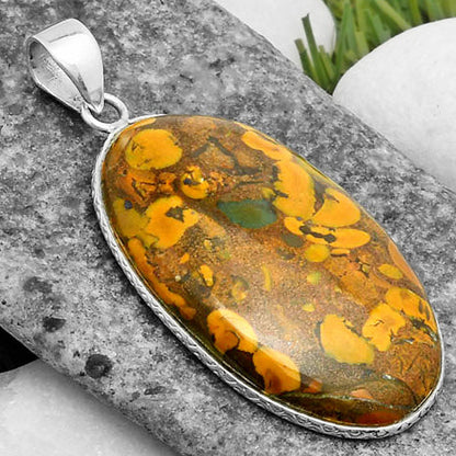 Natural Bamboo Jasper Pendant P-1053 SDP112660