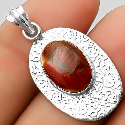 Natural Red Moss Agate Pendant P-1392 SDP112686