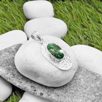 Dendritic Chrysoprase - Africa Pendant P-1392 SDP112704