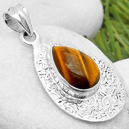 Natural Tiger Eye - Africa Pendant P-1392 SDP112705