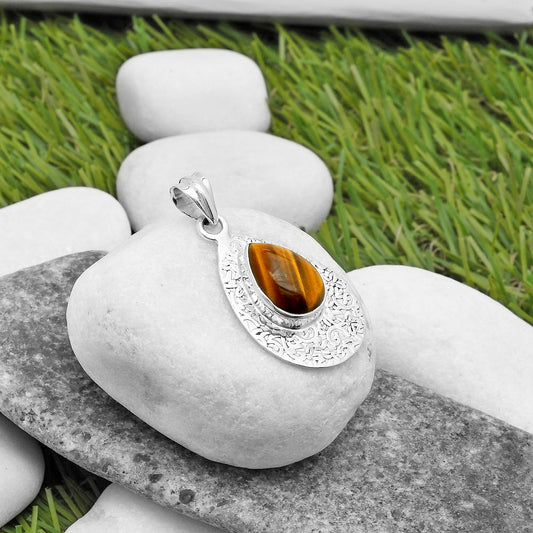 Natural Tiger Eye - Africa Pendant P-1392 SDP112705