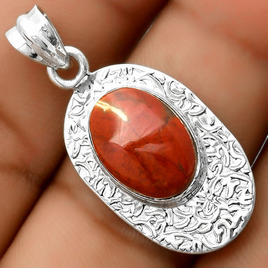 Natural Red Moss Agate Pendant P-1392 SDP112714