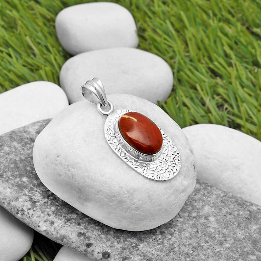 Natural Red Moss Agate Pendant P-1392 SDP112714