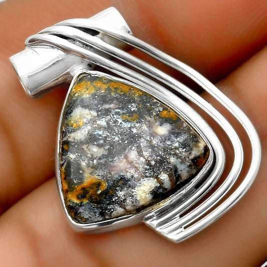 Natural Indian Blanket Jasper Pendant P-1432 SDP112766