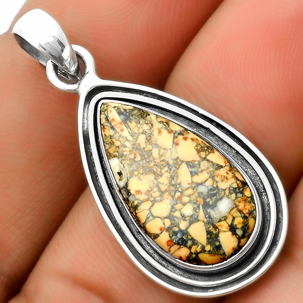 Natural Maligano Jasper - Indonesia Pendant P-1248 SDP112823