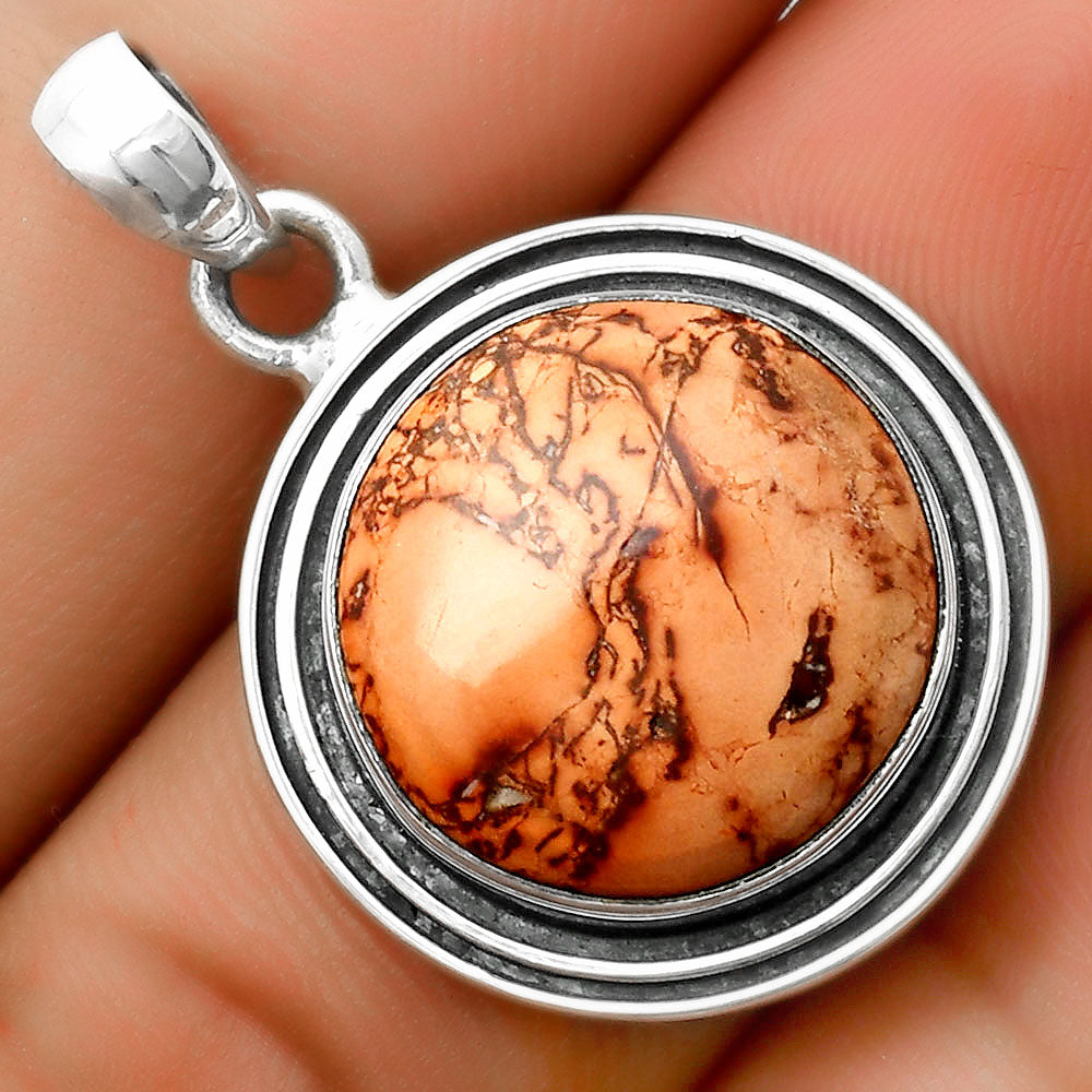 Natural Indian Paint Gemstone Pendant P-1248 SDP112847