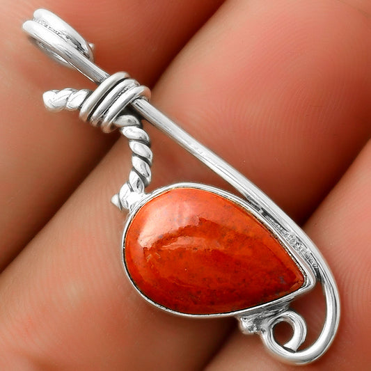 Natural Red Moss Agate Pendant P-1682 SDP112871