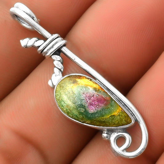 Natural Ruby In Fuchsite Pendant P-1682 SDP112873