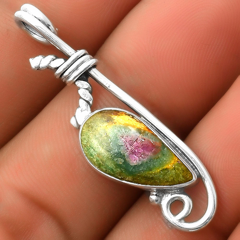 Natural Ruby In Fuchsite Pendant P-1682 SDP112873