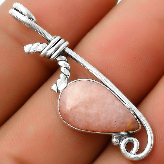 Natural Pink Scolecite Pendant P-1682 SDP112874