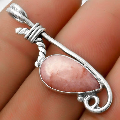 Natural Pink Scolecite Pendant P-1682 SDP112877