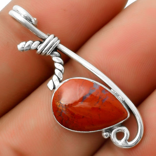 Natural Red Moss Agate Pendant P-1682 SDP112879