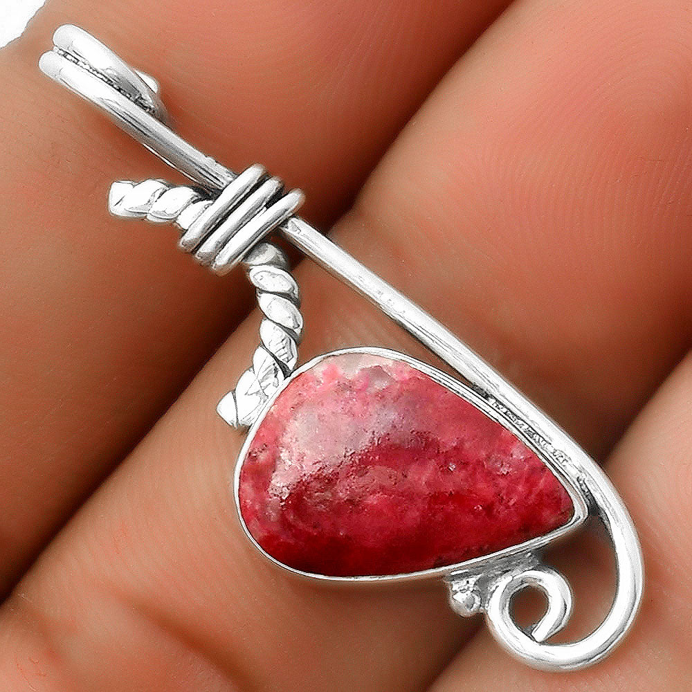 Natural Pink Thulite - Norway Pendant P-1682 SDP112886