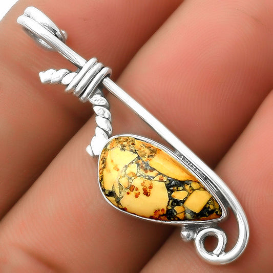Natural Maligano Jasper - Indonesia Pendant P-1682 SDP112890