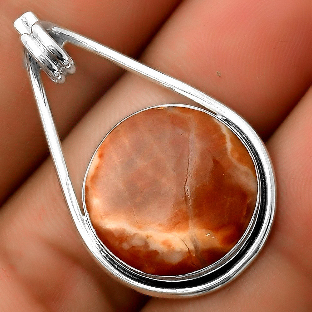 Natural Red Mookaite Pendant P-1590 SDP112924