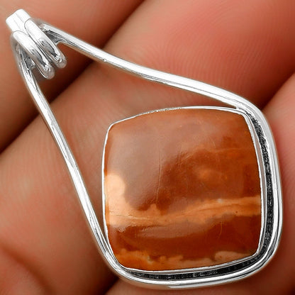 Natural Red Mookaite Pendant P-1590 SDP112933