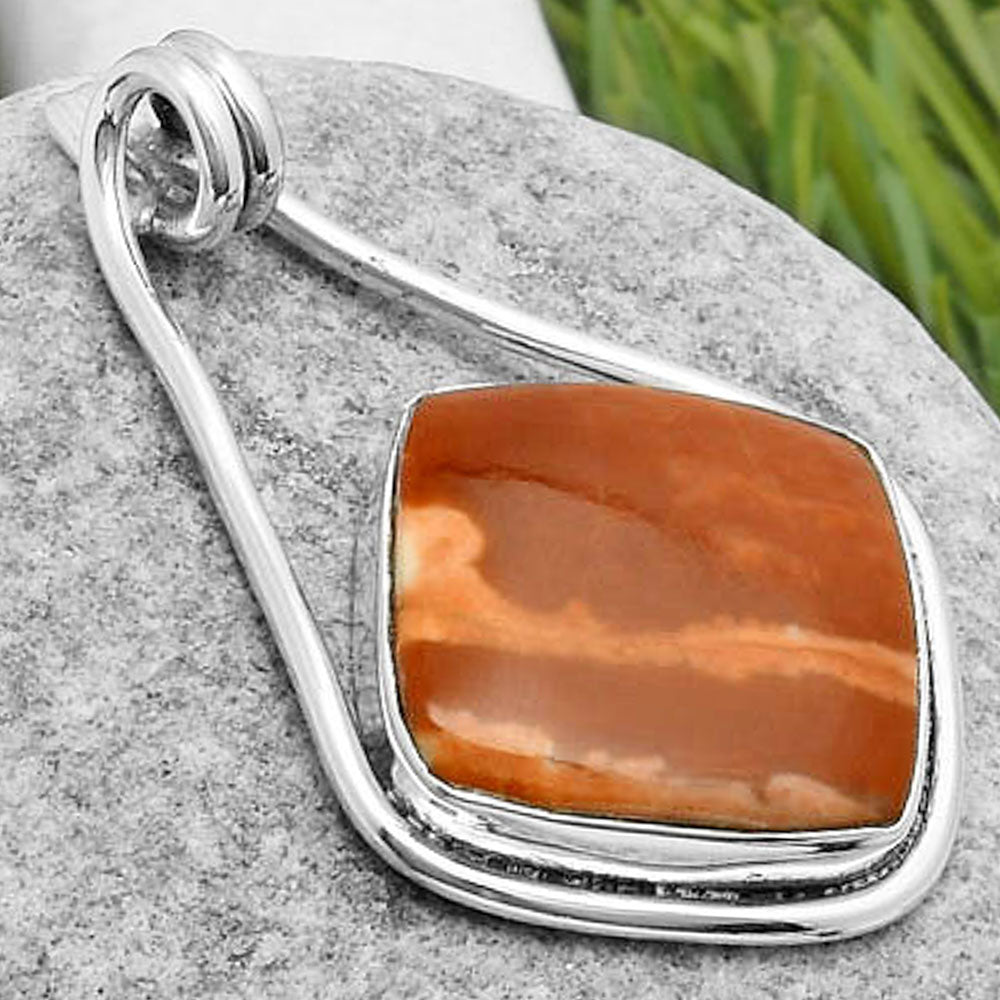 Natural Red Mookaite Pendant P-1590 SDP112933