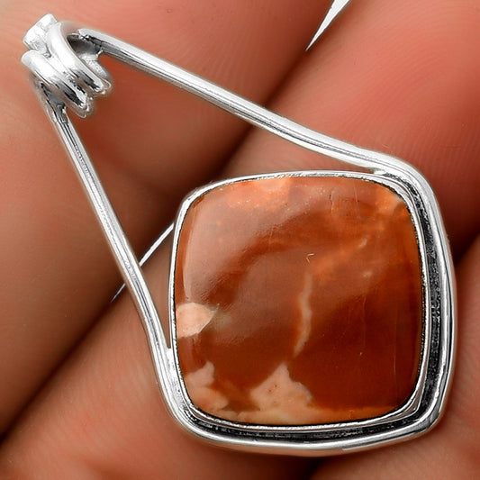 Natural Red Mookaite Pendant P-1590 SDP112940