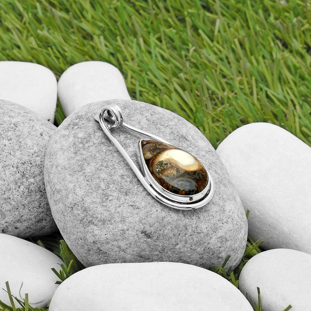 Natural Rock Calcy Pendant P-1590 SDP112941
