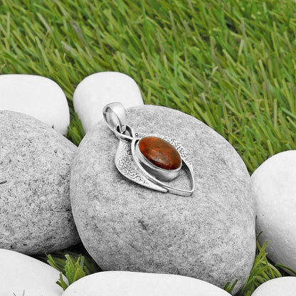 Southwest Style - Red Moss Agate Pendant P-1402 SDP112966