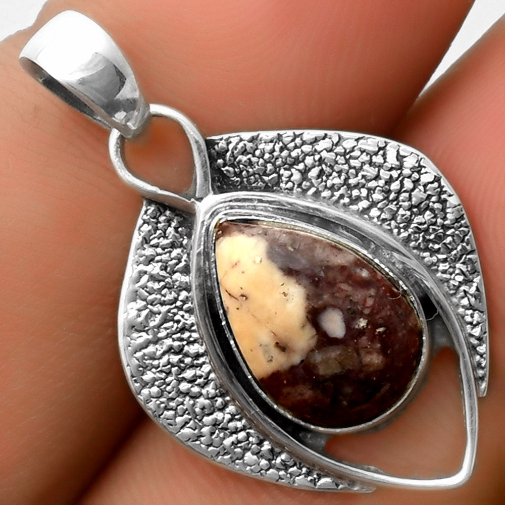 Southwest Style Indian Blanket Jasper Pendant P-1402 SDP112988