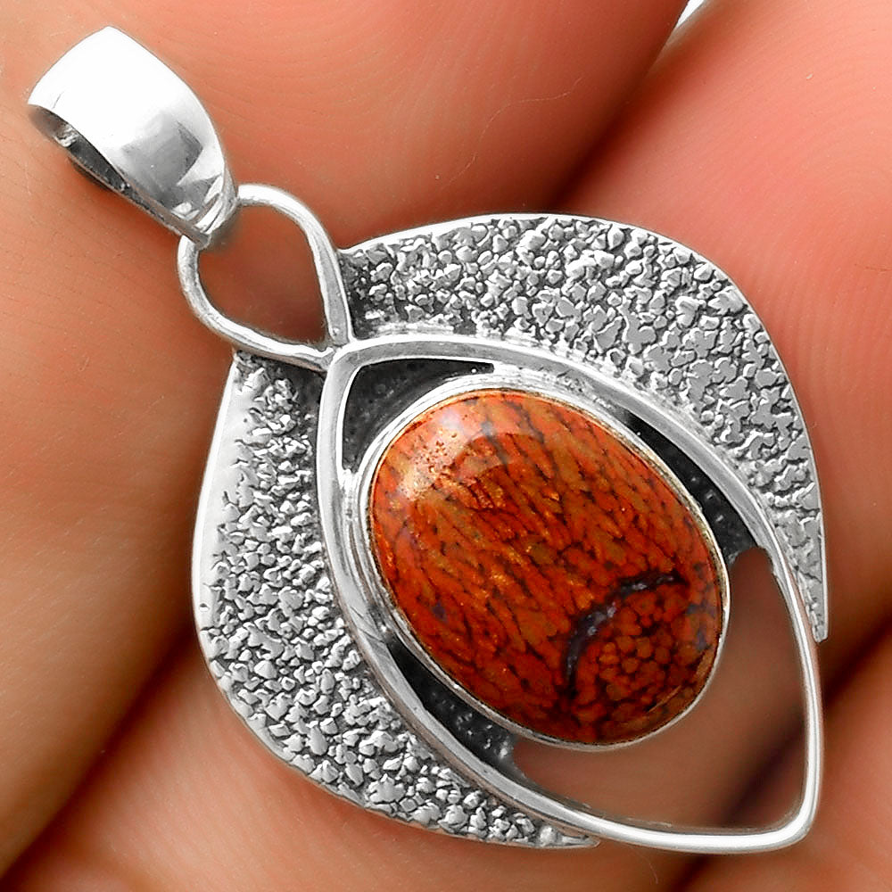 Southwest Style - Red Moss Agate Pendant P-1402 SDP112992