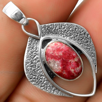 Southwest Style Pink Thulite Norway Pendant P-1402 SDP113002