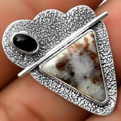 Astrophyllite - Russia & Black Onyx Pendant P-1338 SDP113018
