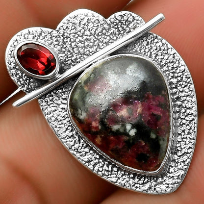 Natural Russian Eudialyte & Garnet Pendant P-1338 SDP113020