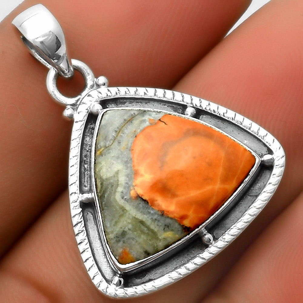 Natural Maligano Jasper - Indonesia Pendant P-1495 SDP113127