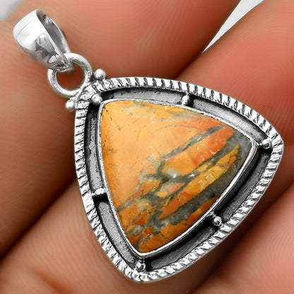 Natural Maligano Jasper - Indonesia Pendant P-1495 SDP113147