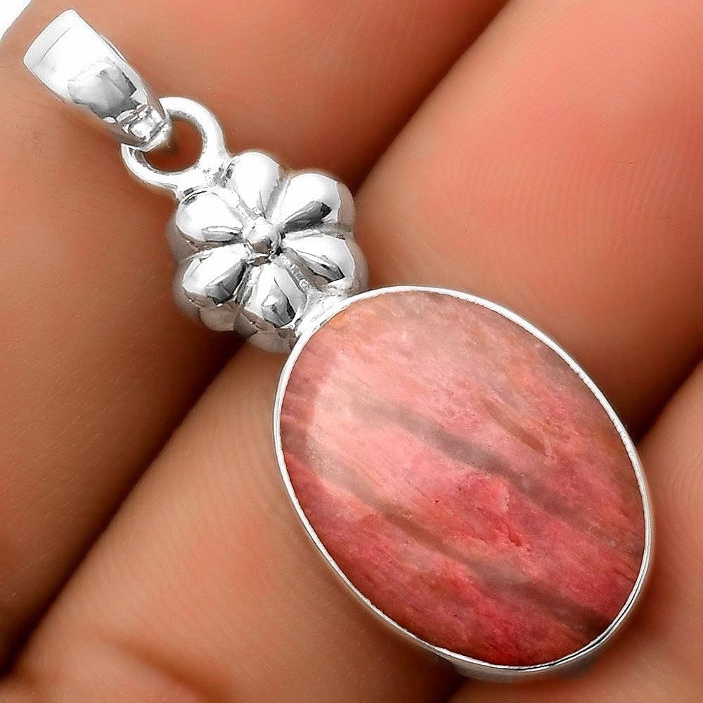 Natural Pink Tulip Quartz Pendant P-1308 SDP113180