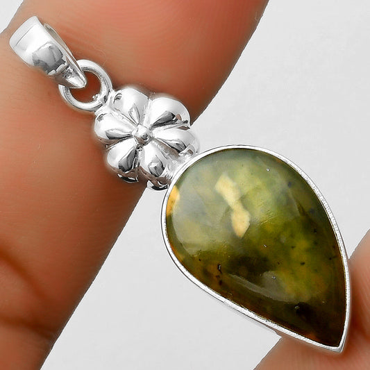 Natural Chrome Chalcedony Pendant P-1308 SDP113198