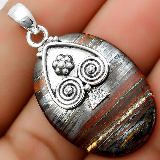 Natural Iron Tiger Eye Pendant P-1388 SDP113210