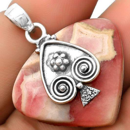 Natural Rhodochrosite Argentina Pendant P-1388 SDP113220