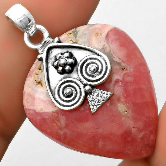 Natural Rhodochrosite Argentina Pendant P-1388 SDP113226