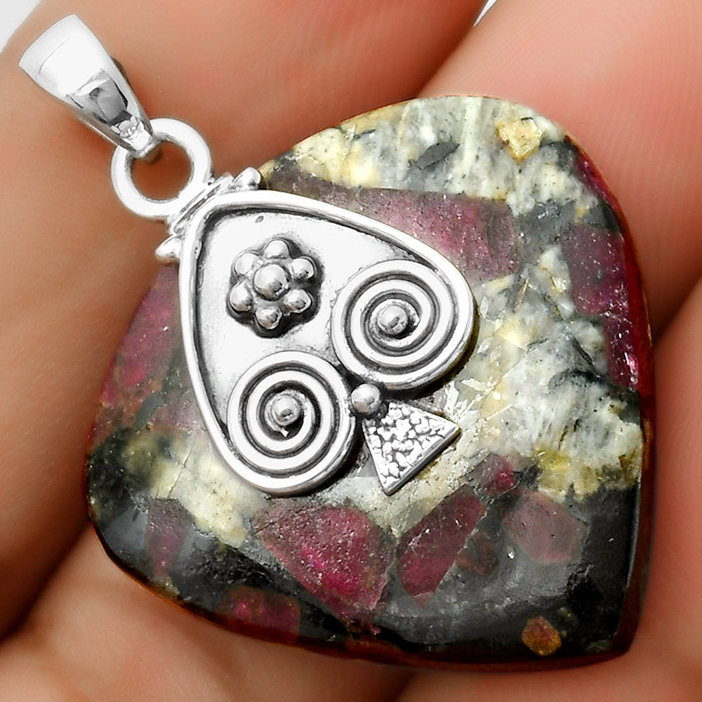 Natural Russian Eudialyte Pendant P-1388 SDP113228