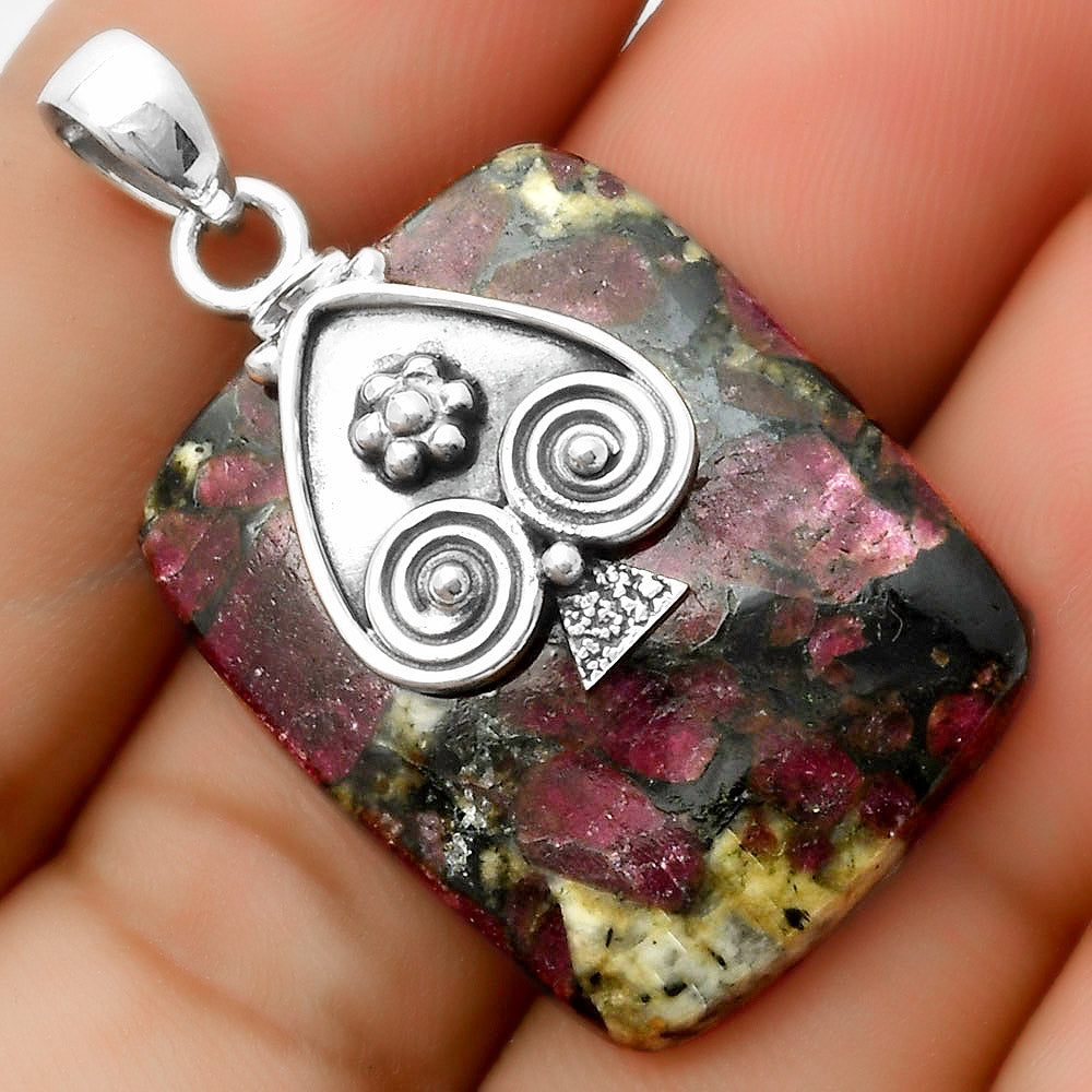 Natural Russian Eudialyte Pendant P-1388 SDP113234
