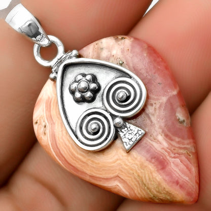 Natural Rhodochrosite Argentina Pendant P-1388 SDP113236