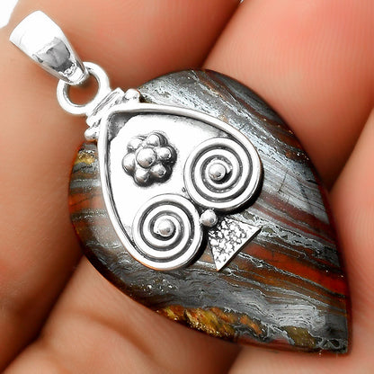 Natural Iron Tiger Eye Pendant P-1388 SDP113241