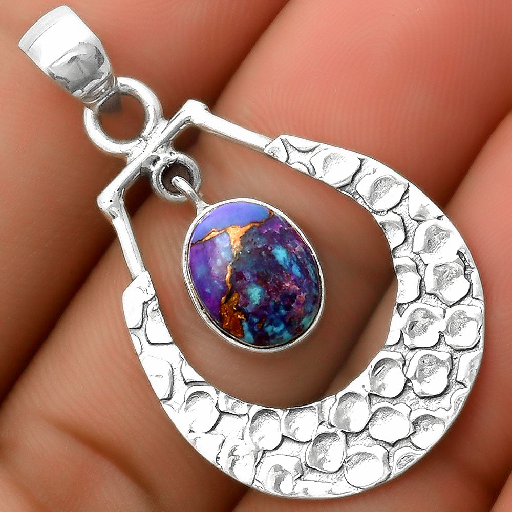 Copper Purple Turquoise - Arizona Pendant P-1343 SDP113431