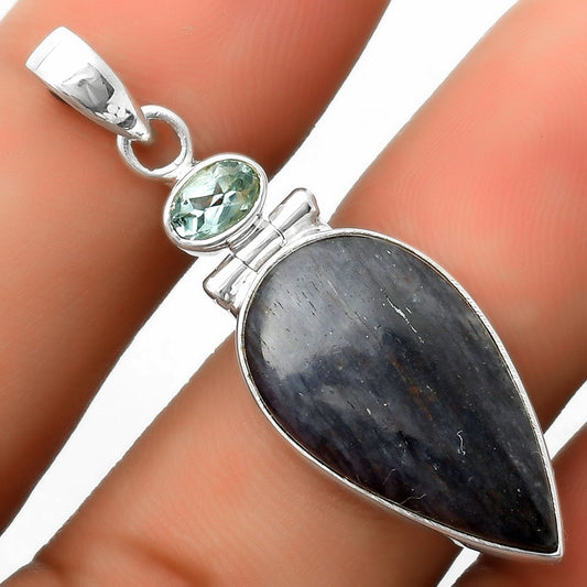 Purple Aventurine & Sky Blue Topaz Pendant P-1108 SDP113532