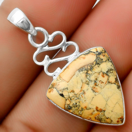 Natural Maligano Jasper - Indonesia Pendant P-1554 SDP113584