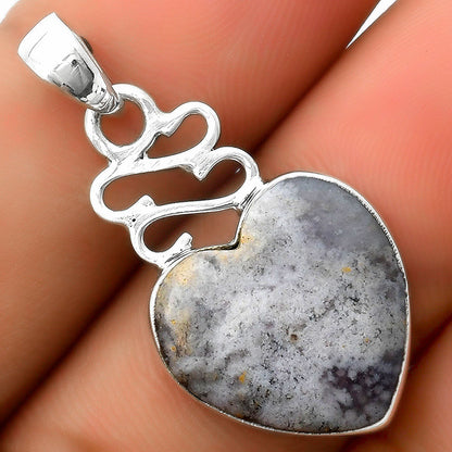Heart Arizona Burro Creek Jasper Pendant P-1554 SDP113597