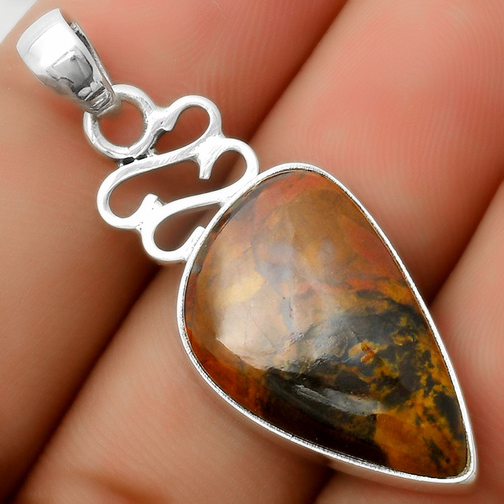Natural Purple Cow Jasper Pendant P-1554 SDP113598