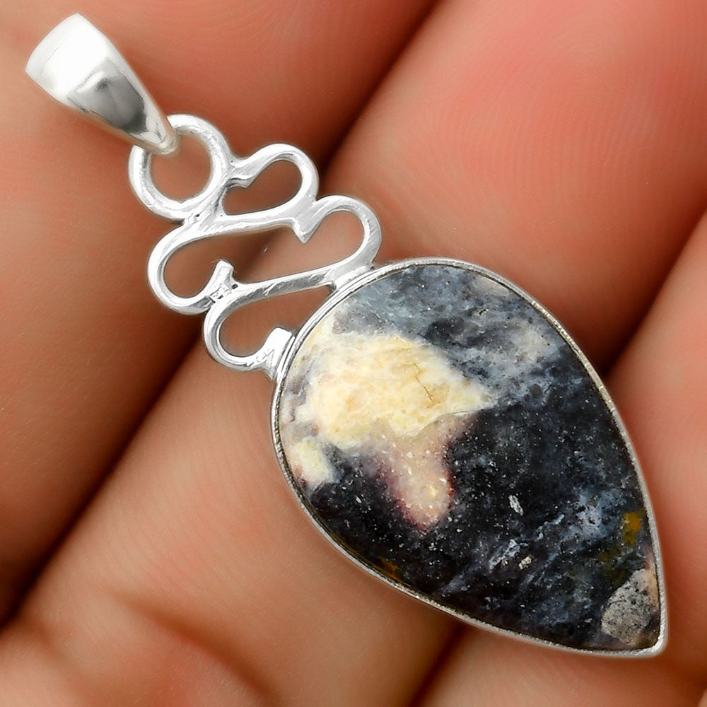 Natural Indian Blanket Jasper Pendant P-1554 SDP113612