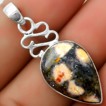 Natural Indian Blanket Jasper Pendant P-1554 SDP113616